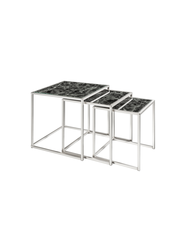 Steklena mizica Ariela Silver