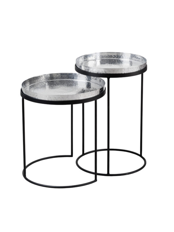 Kovinska mizica Orient Silver