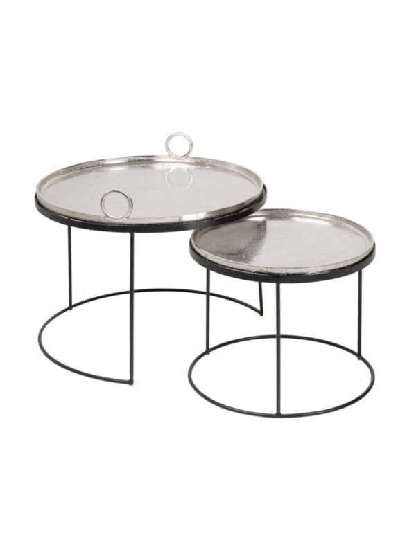 Kovinska mizica Orient Silver XL
