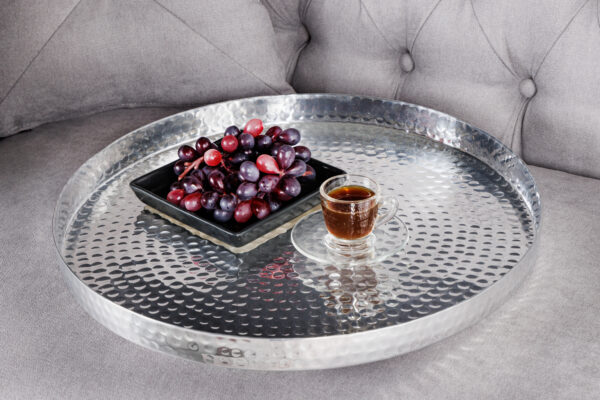 Kovinska mizica Orient Silver - Image 3