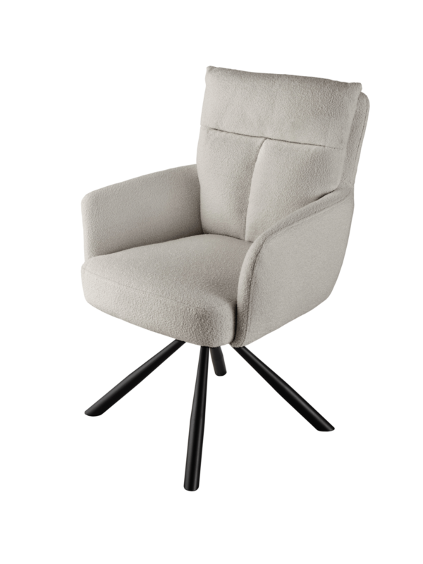 Oblazinjen jedilni stol Duro Beige