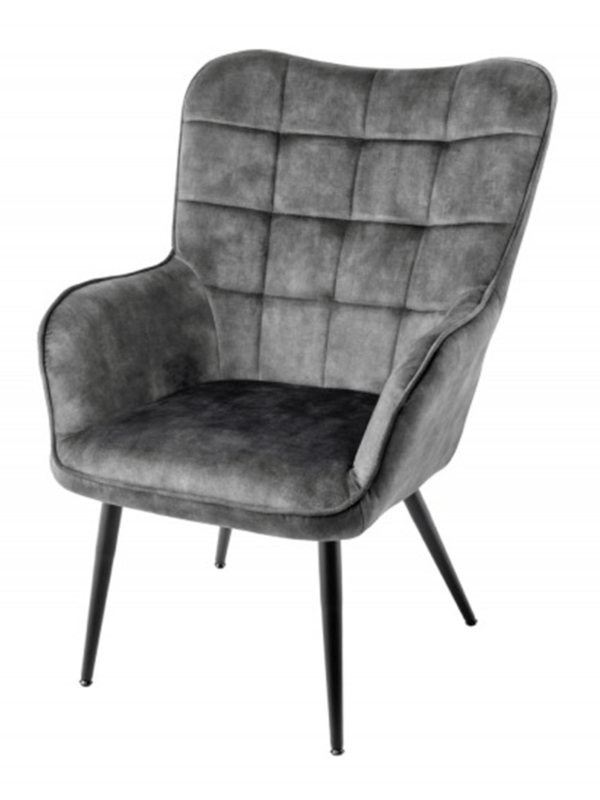 Oblazinjen fotelj Sissy Grey