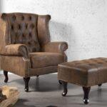 Oblazinjen fotelj Pieter Brown 5