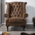 Oblazinjen fotelj Pieter Brown 9