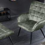 Oblazinjen fotelj Sissy Green 5