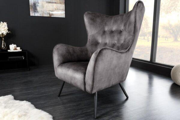 Oblazinjen fotelj Amstel F Grey - Image 4
