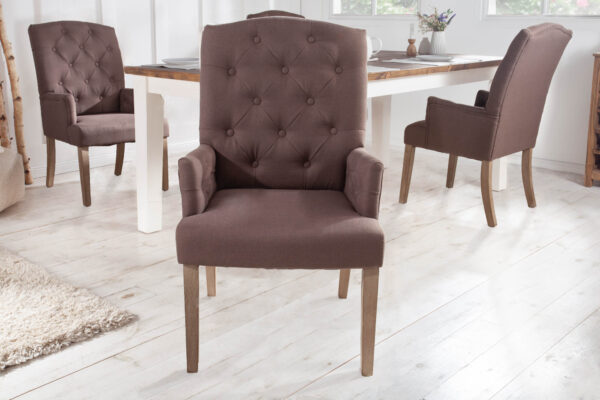 Oblazinjen jedilni stol Castor Brown - Image 3