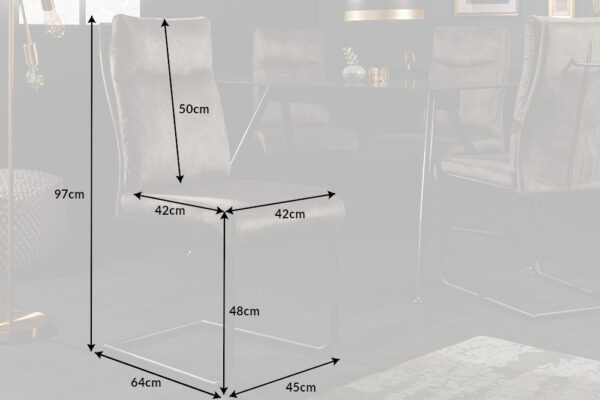 Oblazinjen jedilni stol Comfy Taupe - Image 9