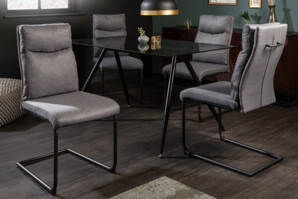 Oblazinjen jedilni stol Comfy Light Grey - Image 2