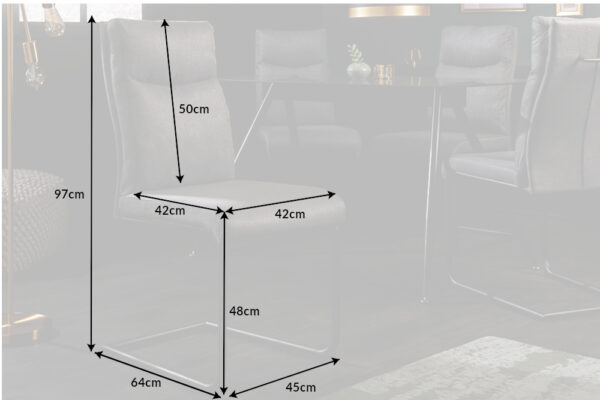 Oblazinjen jedilni stol Comfy Light Grey - Image 9