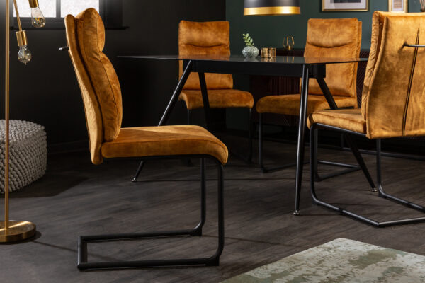 Oblazinjen jedilni stol Comfy Senf - Image 3