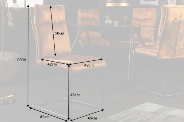 Oblazinjen jedilni stol Comfy Senf - Image 9