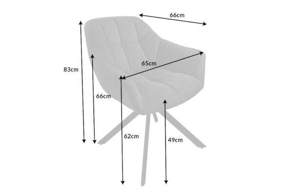 Oblazinjen jedilni stol Diomed - Image 3