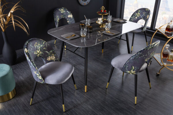 Oblazinjen jedilni stol Glamour Grey - Image 2