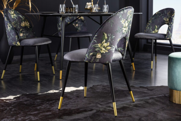 Oblazinjen jedilni stol Glamour Grey - Image 3