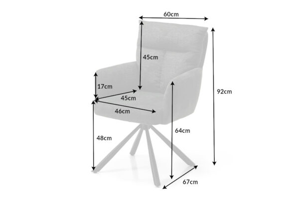 Oblazinjen jedilni stol Duro Grey - Image 6