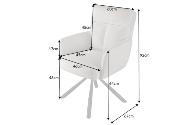 Oblazinjen jedilni stol Duro Beige - Image 5