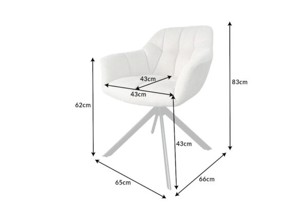 Oblazinjen jedilni stol Diomed - Image 3