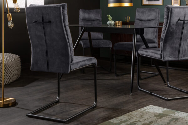 Oblazinjen jedilni stol Comfy Grey - Image 3