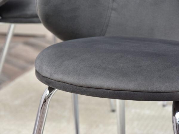 Oblazinjen jedilni stol Odelia SILVER - Image 3
