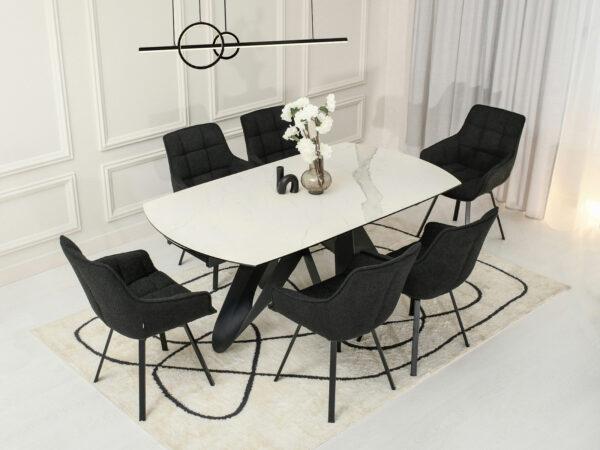 Oblazinjen jedilni stol King Boucle - Image 7