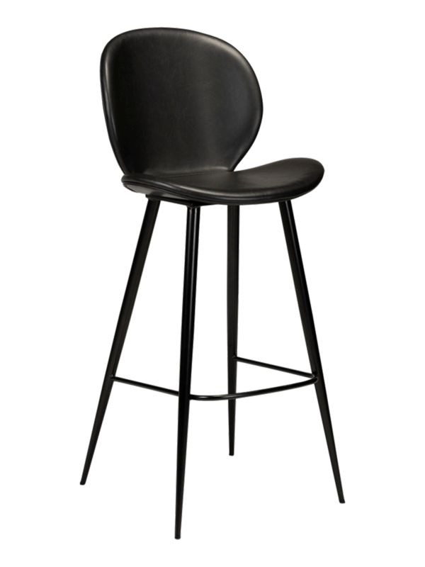 Oblazinjen barski stol Cloud Black II