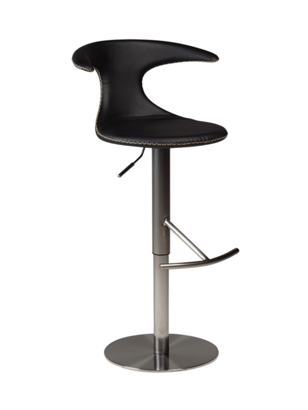 Oblazinjen barski stol Flair Gas Black