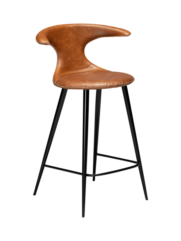 Oblazinjen barski stol Flair Leather Brown