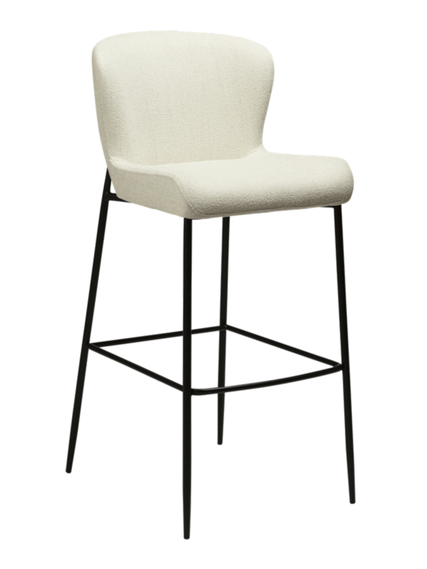 Oblazinjen barski stol Glam Beige