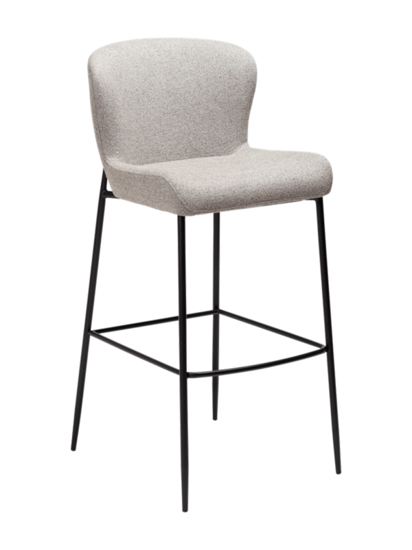 Oblazinjen barski stol Glam Brown