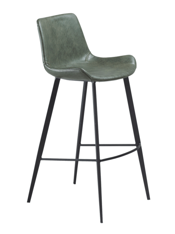 Oblazinjen barski stol Hype Green