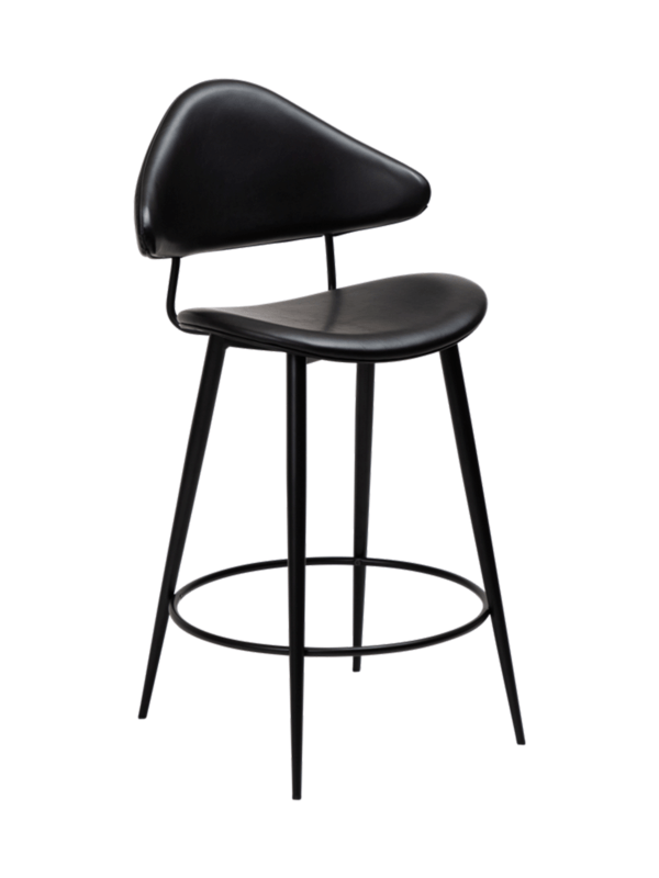 Oblazinjen barski stol Napoleon Black II