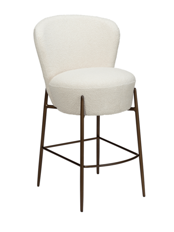 Oblazinjen barski stol Orbit Beige