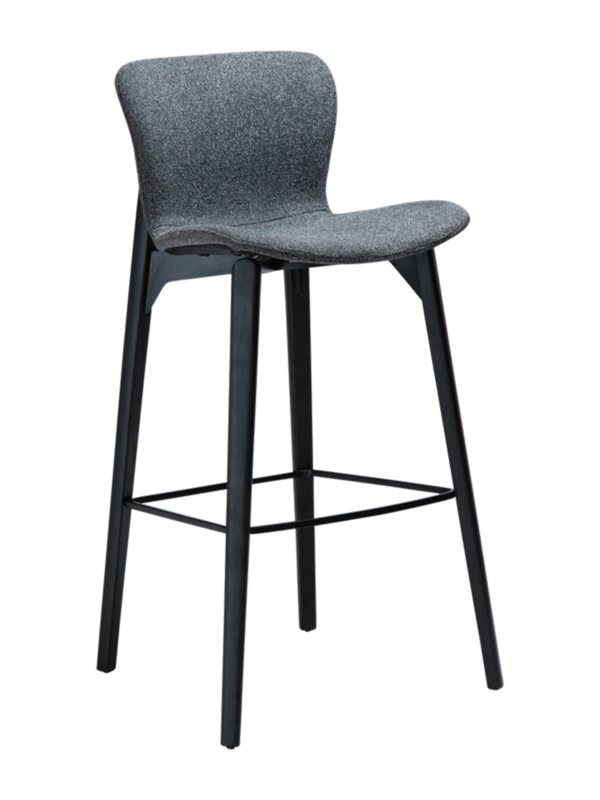 Oblazinjen barski stol Paragon Grey