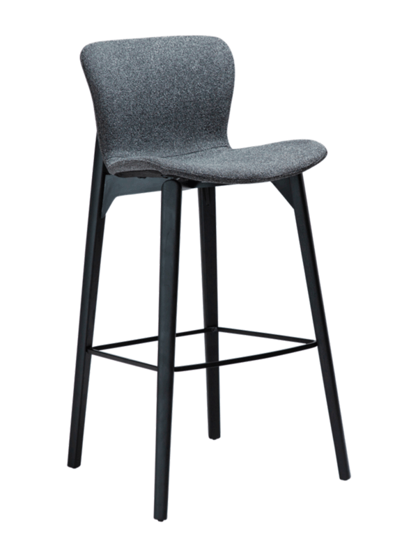 Oblazinjen barski stol Paragon Grey II