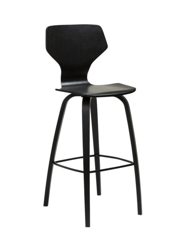 Leseni barski stol S.I.T chair Oak Black II