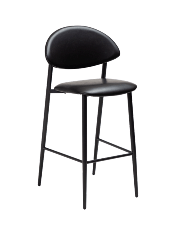 Oblazinjen barski stol Tush Black
