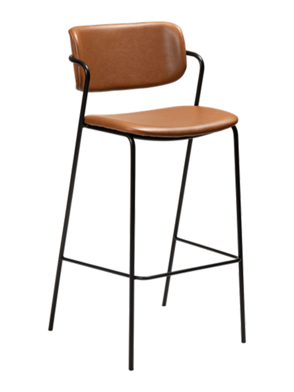 Oblazinjen barski stol Zed Brown