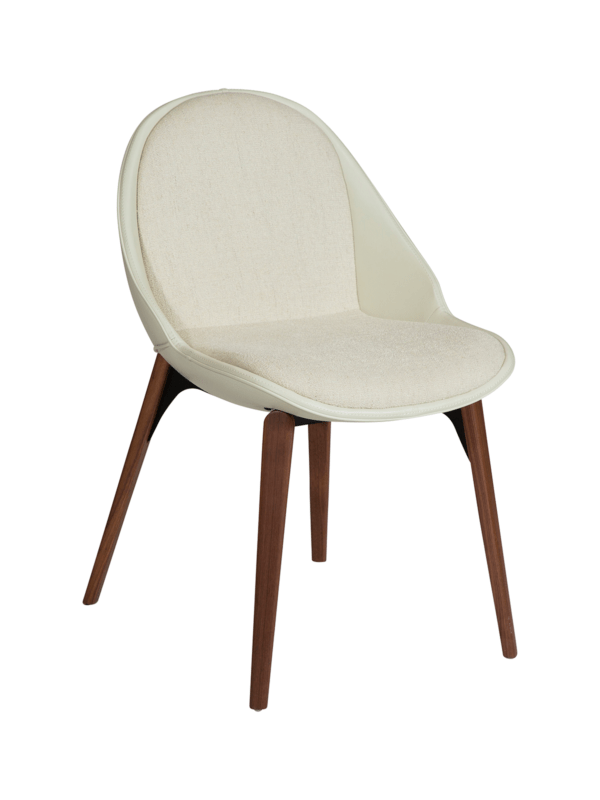 Oblazinjen jedilni stol Arch White