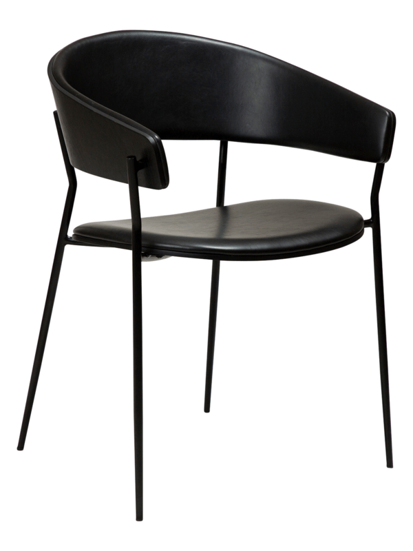 Oblazinjen jedilni stol Crib Black Ash