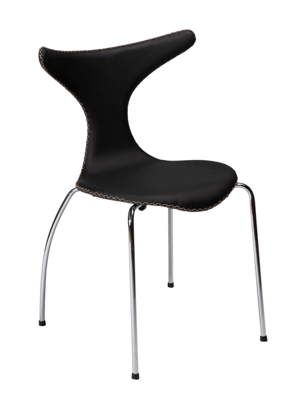 Oblazinjen jedilni stol Dolphin Black
