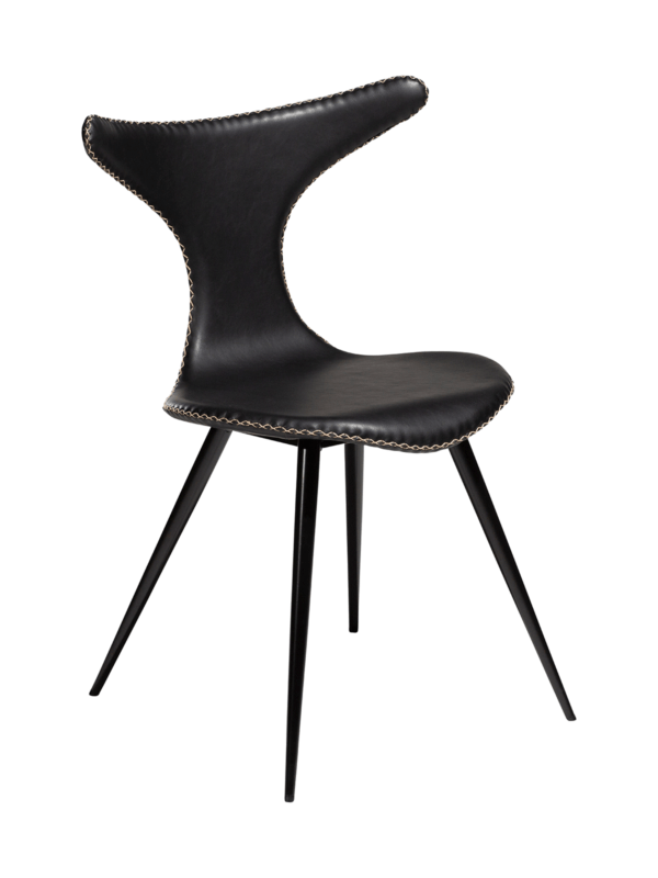 Oblazinjen jedilni stol Dolphin Black II