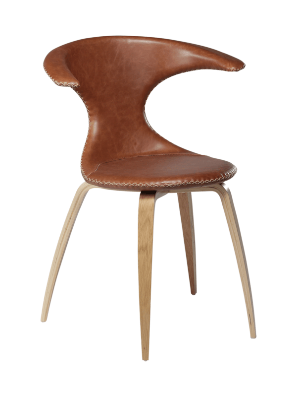 Oblazinjen jedilni stol Flair Brown Oak