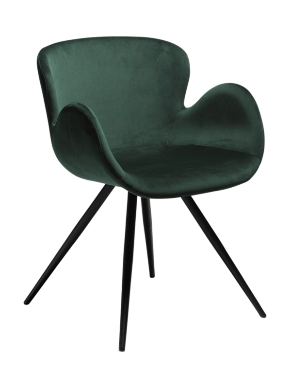 Oblazinjen jedilni stol Gaia Green Velvet