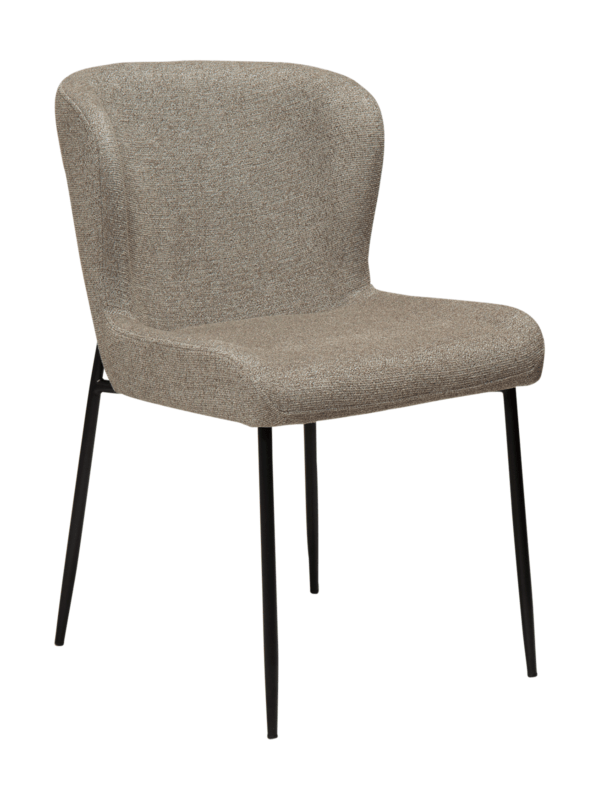 Oblazinjen jedilni stol Glam Brown II