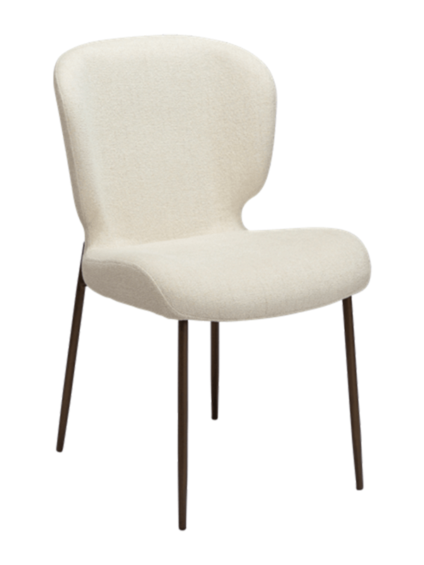 Oblazinjen jedilni stol Glory White
