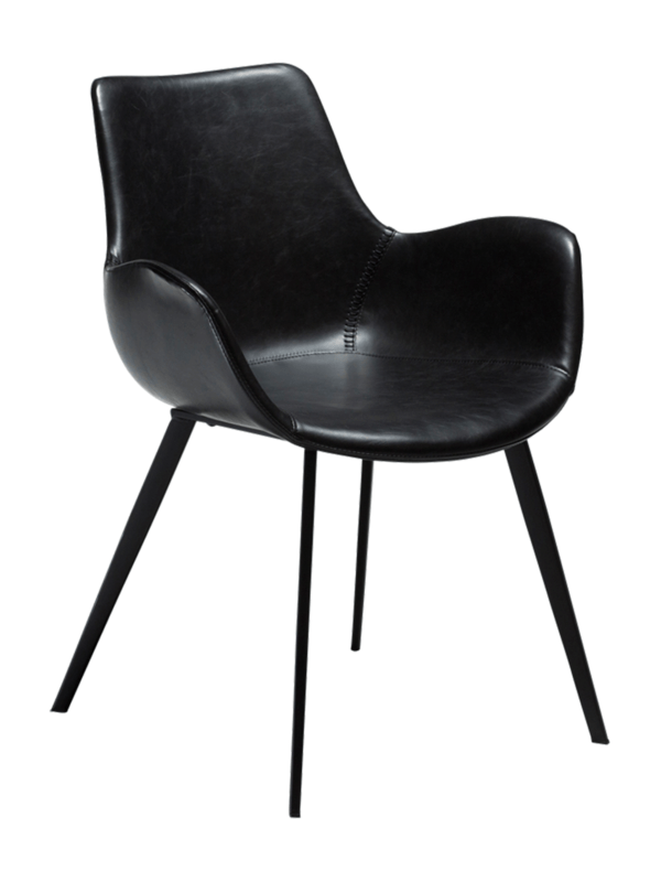 Oblazinjen jedilni stol Hype Black II