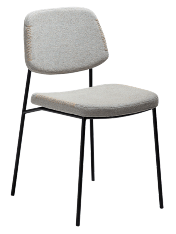 Oblazinjen jedilni stol Menta Cashmere