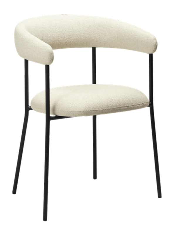 Oblazinjen jedilni stol Plenti Beige