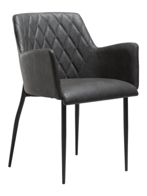 Oblazinjen jedilni stol Rombo Grey